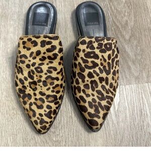 Dolce Vita leopard print mules